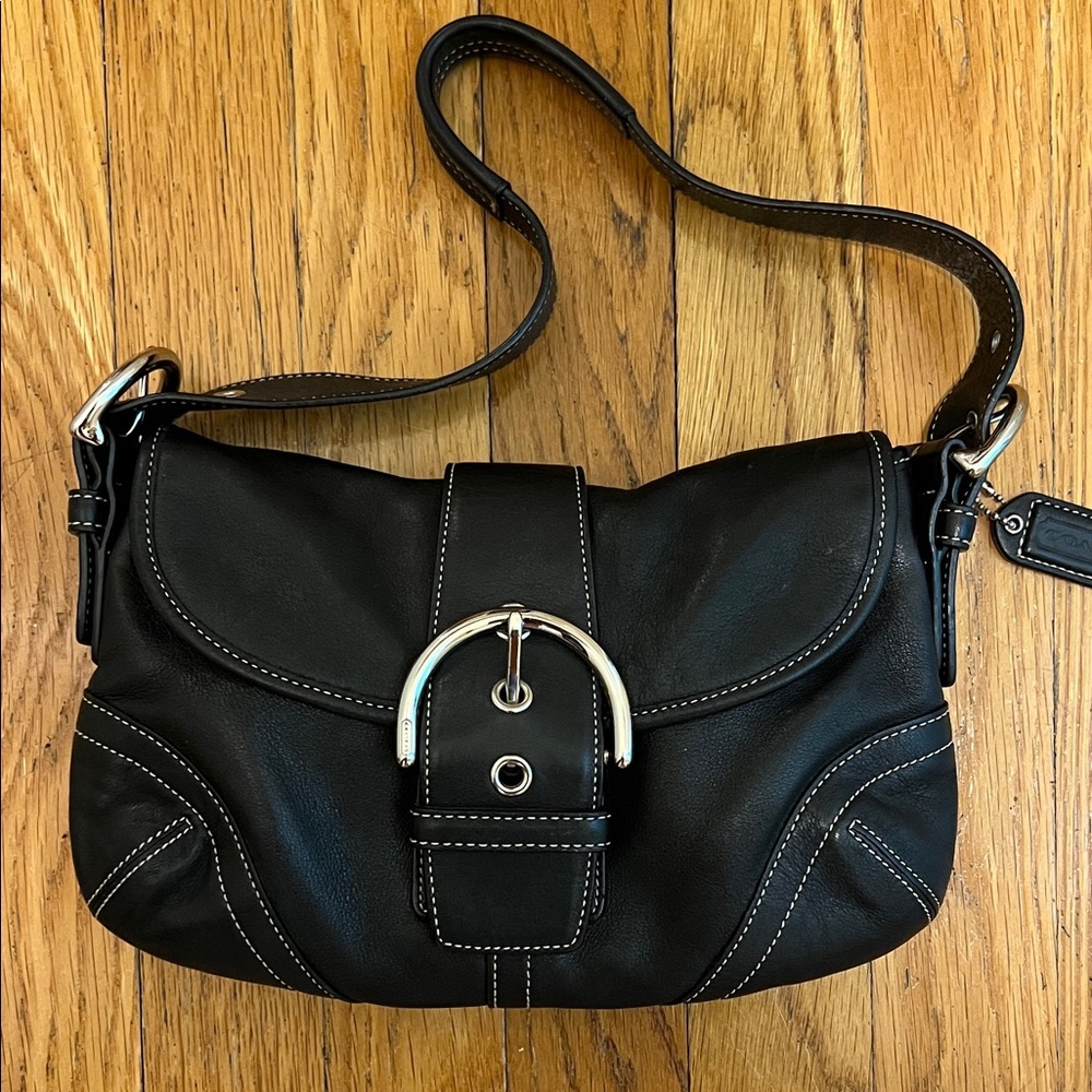 Coach small soho black leather F10188